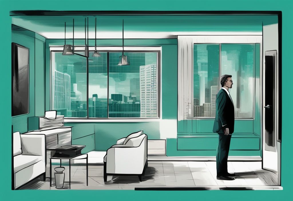 Modern digital painting illustration in teal showing a timeline of steps and time required to become a real estate agent, answering the question how long does it take to become a real estate agent.